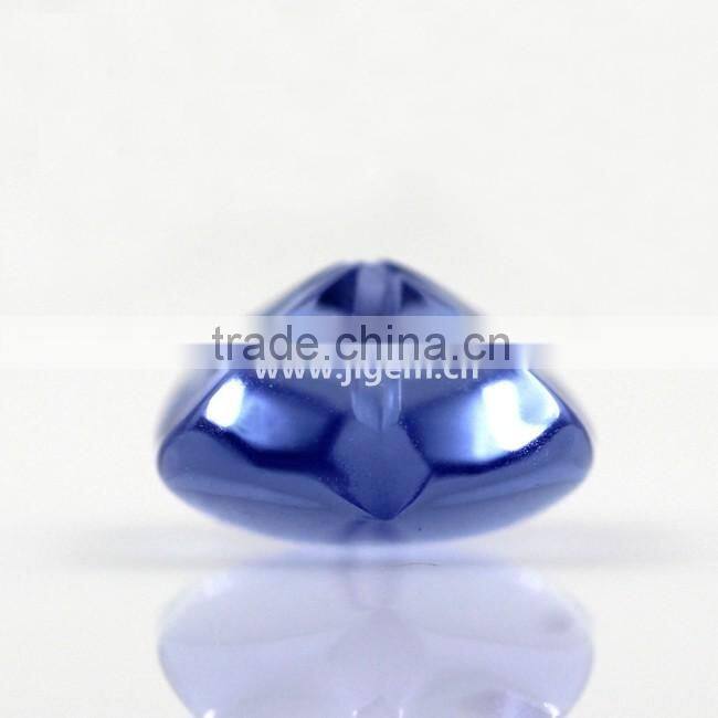 Faceted loose gemstones glass stone with four clovers beads glass jewelry