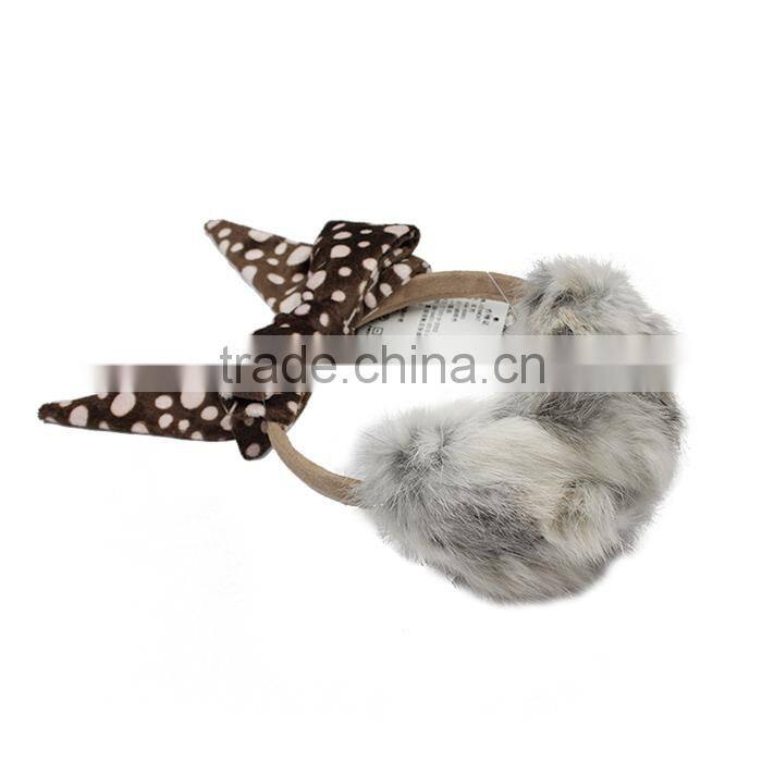 lovely custom real rabbit hair children ear muff