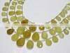 Yellow Aquamarine Faceted Pear Shape Beads