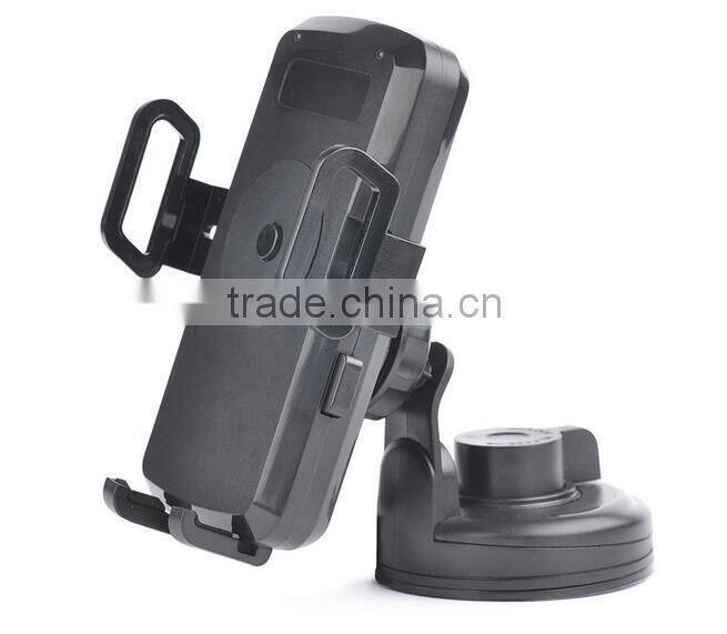 Phone Cradle Holder+ Wireless Car Charger Transmitter Adapter For Samsung