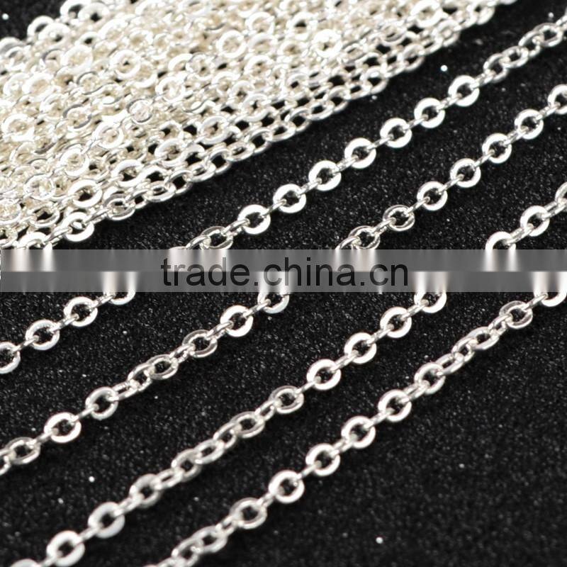 Gold Fill Chain Flat Cable Chain, necklace chain, bulk chain wholesale,Spinel Rosary Chain, Sterling Silver chain