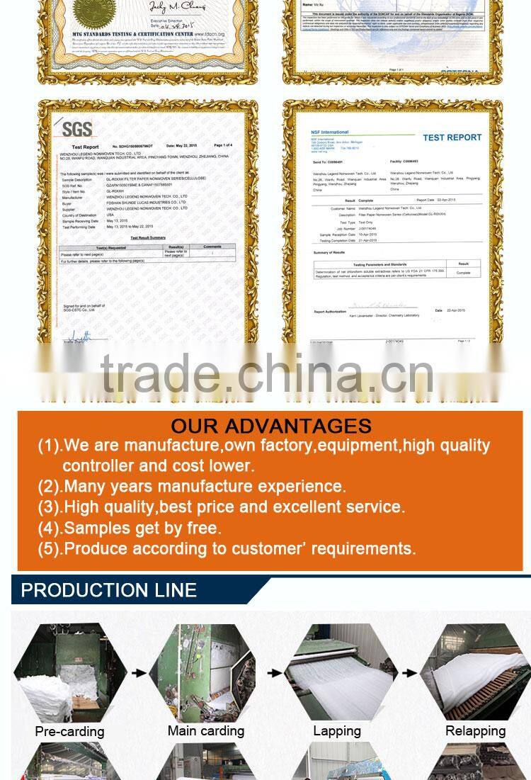 Non woven fabrics,1050HF,50GSM+15GSM,fusible interlinings,polyester non woven