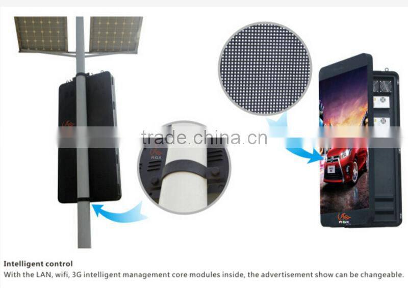 RGX P3 P4 P5 P6 P8 P10 outdoor street pole scrolling light box advertising display
