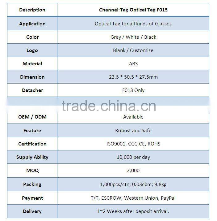 EAS security eye glasses protection big hard tag