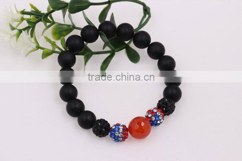 2014 Fashion Jade Bracelet CZ Diamond Beads Bracelet