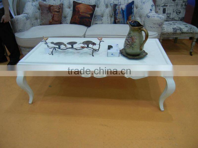 Antique Solid Wood Hand Carved Coffee Table