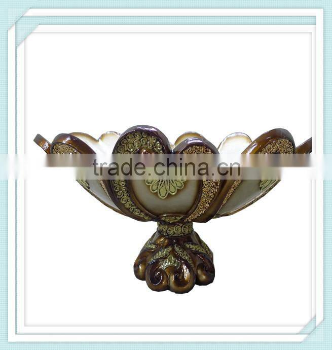 Elegant Decorative polyresin fruit dish