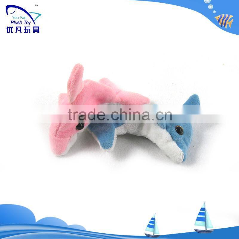 For promotion carton dolphin plush growing water toys animal 2015 popular nice beautiful baby toy