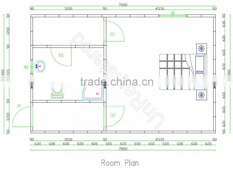Cost-effective Safe Durable Light Steel Frame Structure Good Looking High Post Prefab Modular House