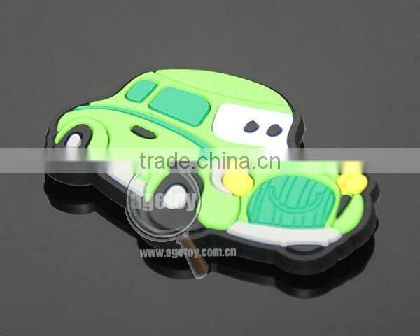 Promotional Soft Rubber Injection Molding Cute Cartoon Car Shaped Animation PVC Fridge Magnet