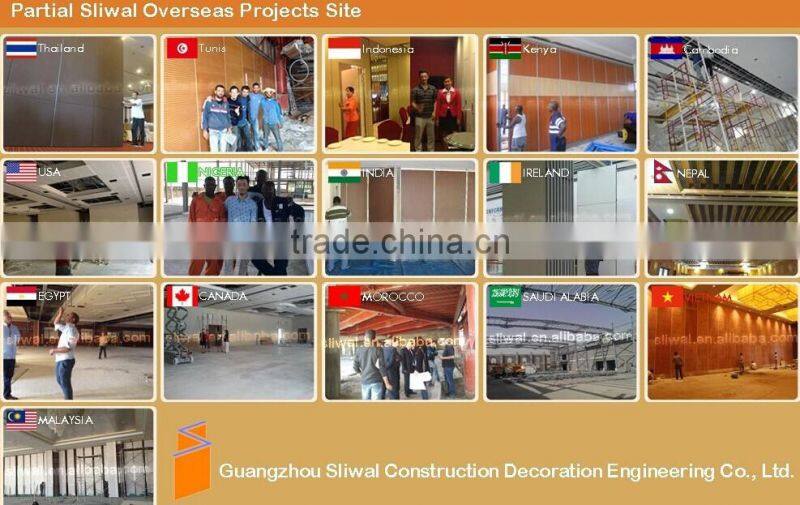 china manufacturer aluminium high quality partition wall sliding door for Multi-functional Hall