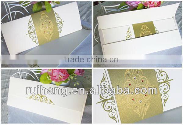 crystal wedding invitation card--WD001