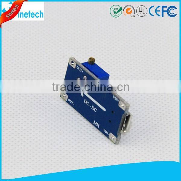 DC-DC step up module input wide voltage 2 / 24V to 5/9/12 / 28V adjustable