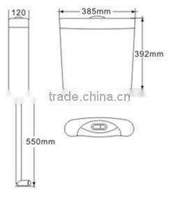 Toilet plastic flush tank