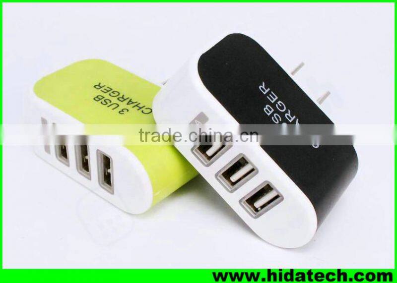 Wholesale usb multi wall charger 3 usb charger for mobile phone tablet pc