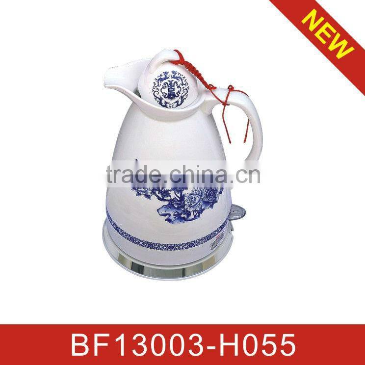 113th Canton Fair phase 2: Booth no.: 11.1L05,06 big design 1.7L ceramic electric tea kettle--