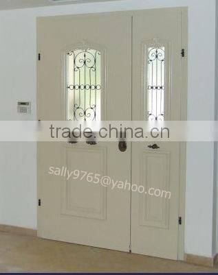 Double Swing Entry Door With Glass Window