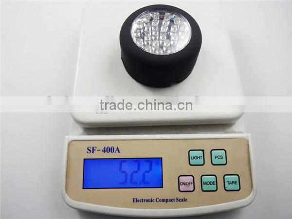 GS-4010 plastic cool 24 led small camping magnetic work light with hook