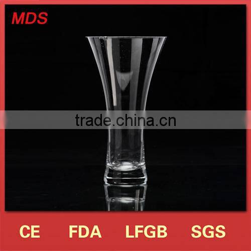 Wholesale tall glass vase transparent wedding centerpiece vases