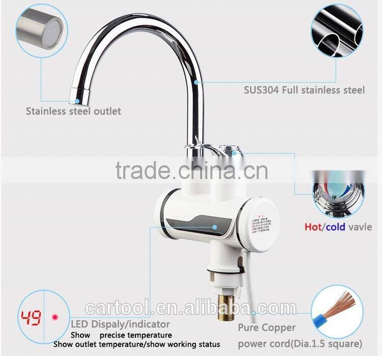 Electric instant heating water faucet for shower