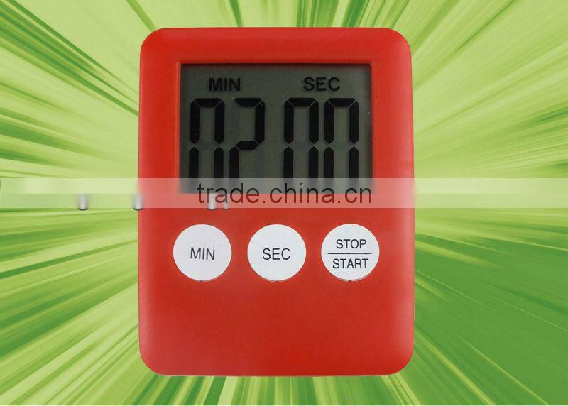 Silver portable magnetic digital eletric countdown timer