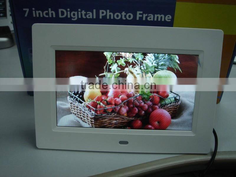 2015 AIYOS Biggest Promotion Small Advertising Lcd Digital Photo Frame Hot Video Player 7 inch