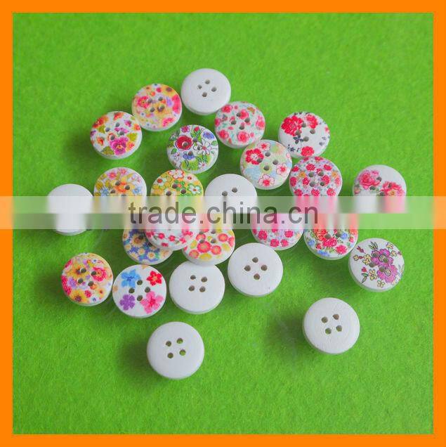 New Design Hot Sale Round Wood Button