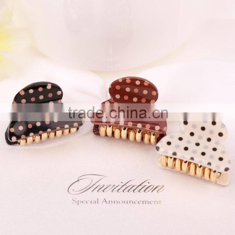 dots mini clip power han plastic hairpins hair accessories manufacturers China