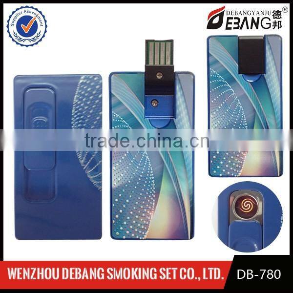 Heat transfer Noctilucence USB rechargeable electronic lighter