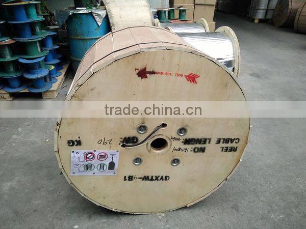 2-24 Fibers Single Mode Single Armor Double Jackets Flame-retardant Mining Fiber Optic Cable(MGTSV)