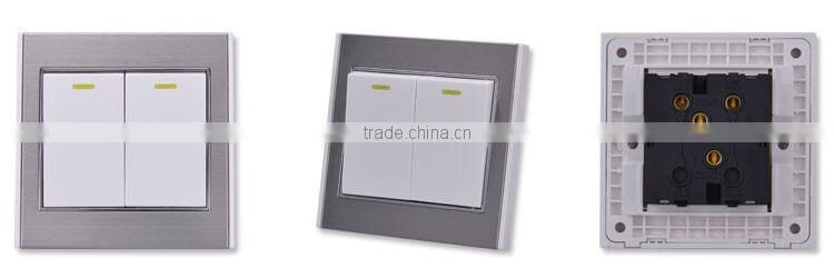 220v-250v 2 gang 1 way decorative light switches