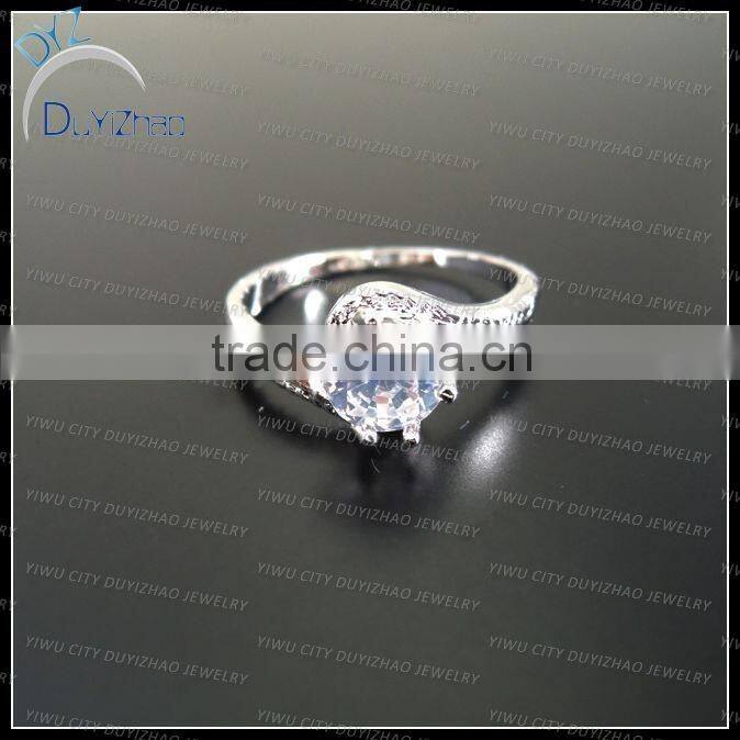 latest simple fashion ladies cz rings