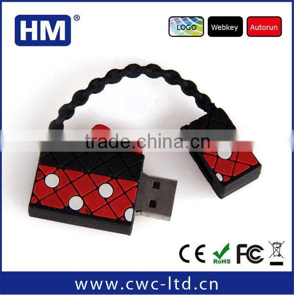 OEM Customize any material handbag usb flash drive disk ( Welcome to visit us HM factory )