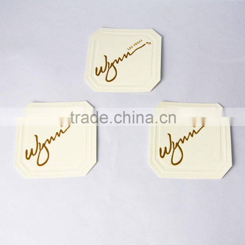 Custom Beer/Wine Absorbent Printed Paper Coaster/Mat Promotional For Pub/Bar