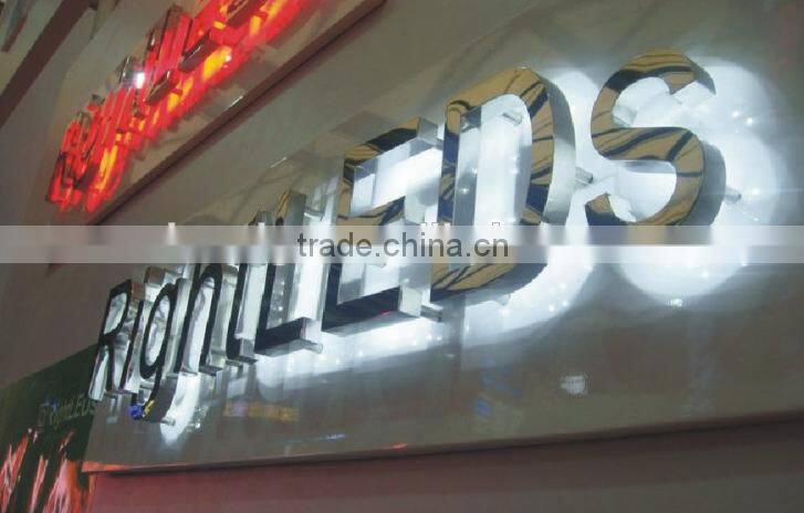 Outdoor used metal letter backlit led light up signs