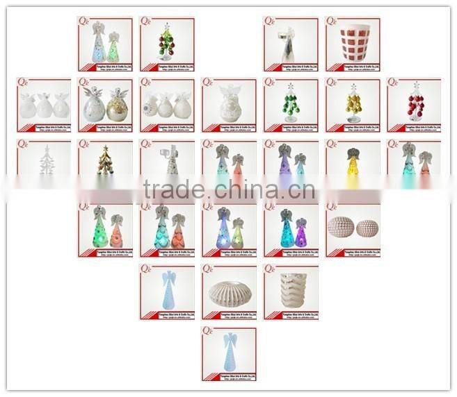 Unique modeling glass angels glass crafts with candlestick for home decoration