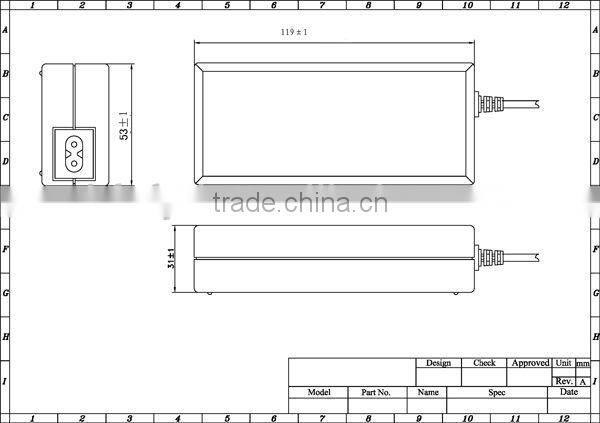 FY1204000 48w 12v uk led power adapter 4a