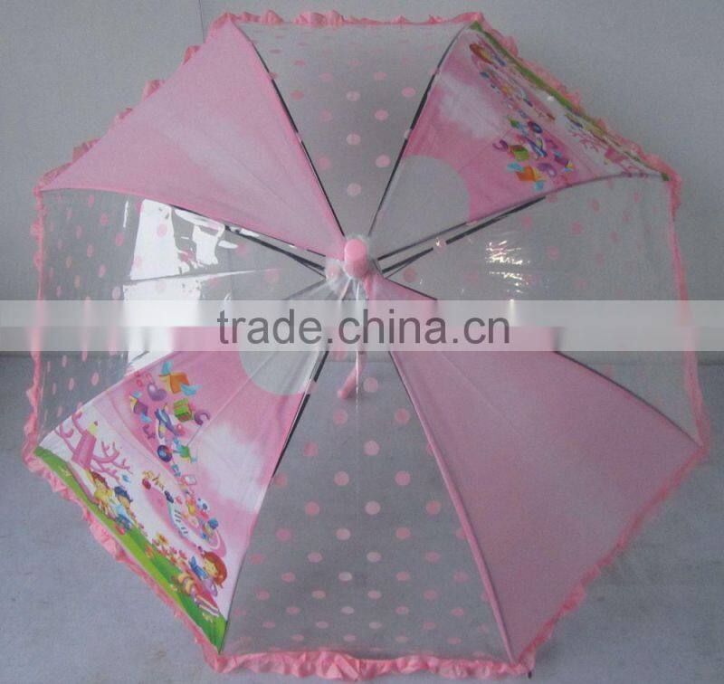 hot sell gift children clear POE umbrella