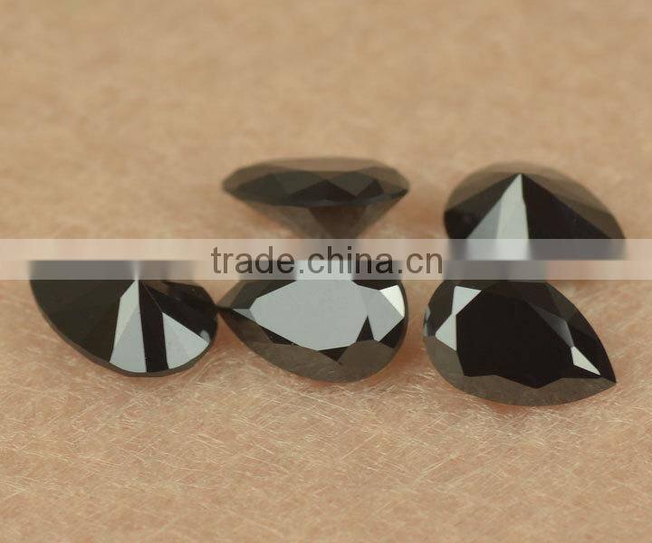 wholesale price gem stone square princess cut synthetic black nano spinel