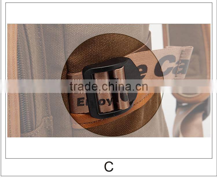Guangzhou brand high-quality vintage canvas backpack