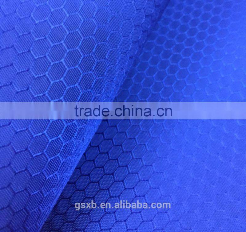 PVC/PU coated polyester honeycomb fabric for bag