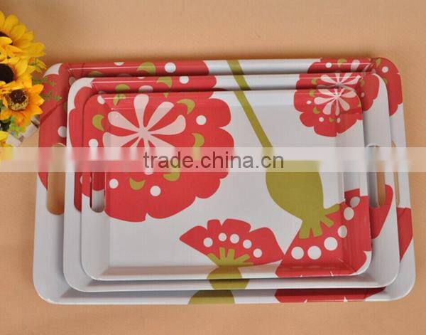 2015 fasional melamine serving tray