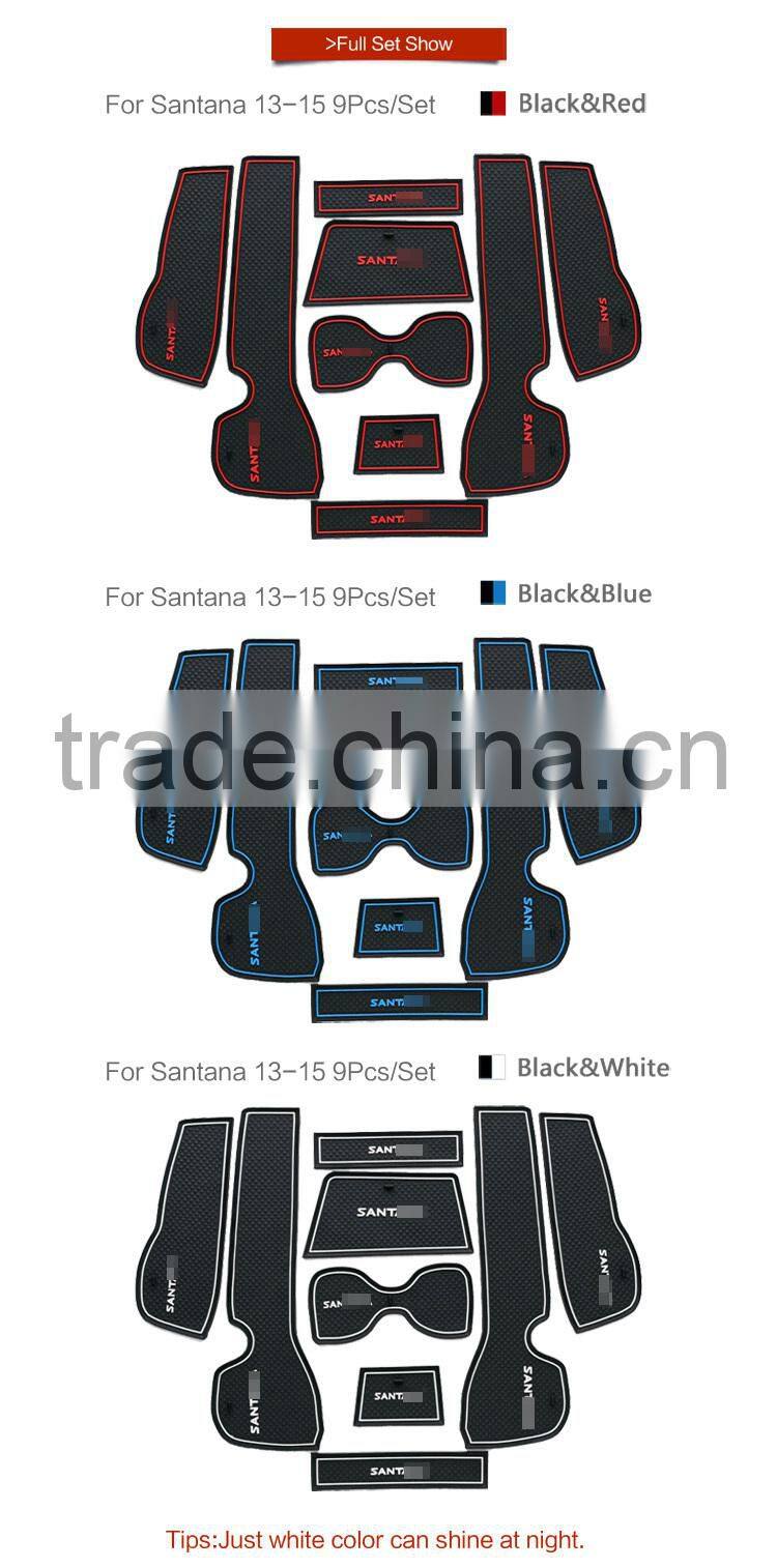 Car interior decoration car dashboard mat for Volkswagen Santana 2013-2015 9pcs/set