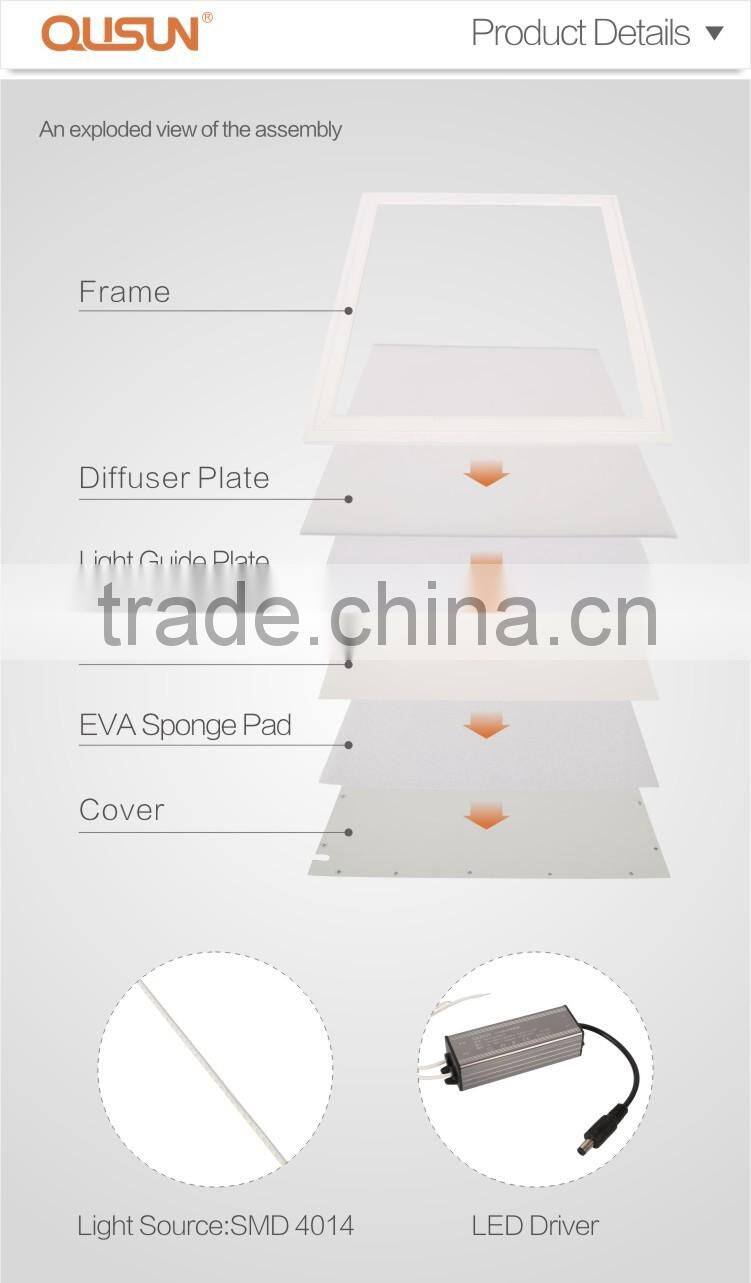 Excellent Luminous Distribution led 600x600 ceiling led panel light 40w