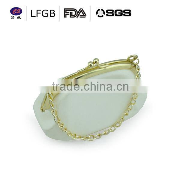 hot sale fashion design koreans style silicone cosmetic bag / whole silicone hand bag card coin key bag protable