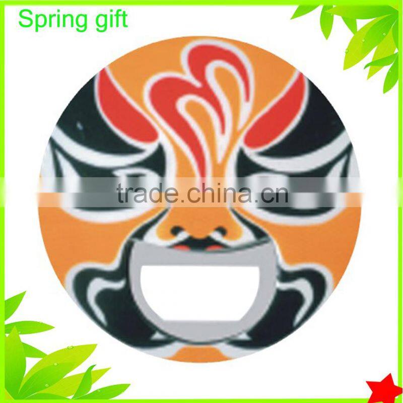 Round devil ghost design bottle opener