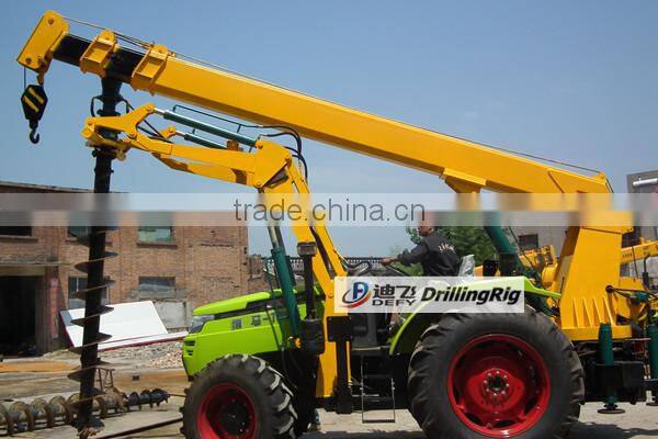 1-6m DFT-A1004 Portable Newest Auger drill machine with Crane