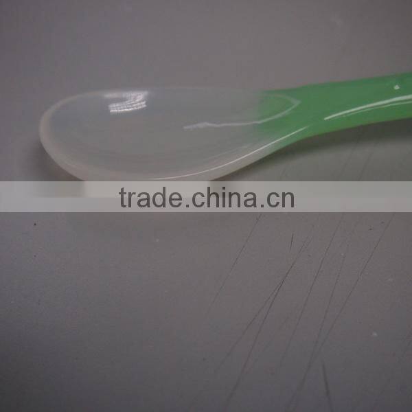 16.5cm color changing baby feeding silicone spoon