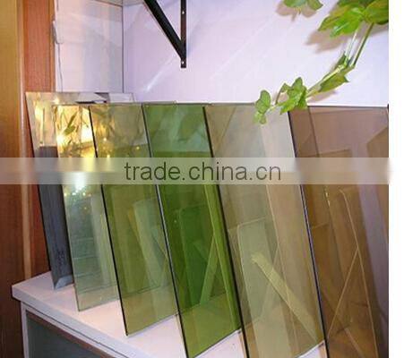 Green color reflective float glass