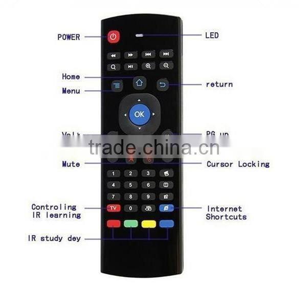 electronics products air fly mouse for lg smart tv 3D wireless dual side voice control air keyboard